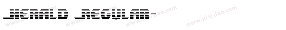 Herald Regular字体转换